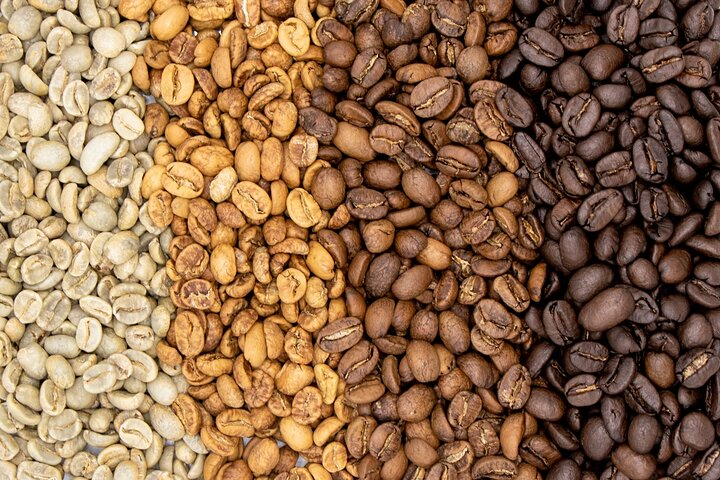 Types of coffee roasts.